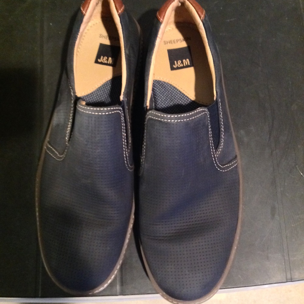 Johnston & Murphy McGuffey Men's Size 10.5 Navy Blue Slip-On